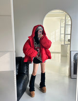 [UNISEX] Hooded oversized fit wellon padded coat