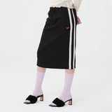 スモールチェリーミディスカート／SMALL CHERRY MIDI SKIRT [BLACK]