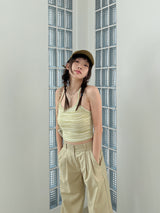 クリープクロップスリーブレス / Crepe Crop Sleeveless (5color)