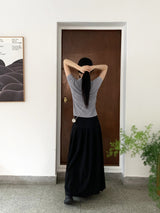 フィッションツーウェイプリーツロングスカート / Fiction two-way pleated long skirt