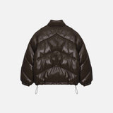 ASCLO 光沢斜めパッド入りジャンパー (4color)