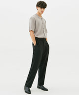 MINIMAL ONE TUCK GURKHA PANTS (BLACK) (6585159123062)
