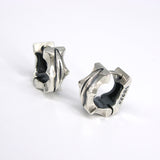 サジタR-1シルバーフープイヤリング / Sagitta-R1 silver hoop earring (4593062543478)