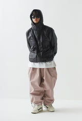 ウィンド4ポケットフーデッドジャケット//BSR2223FWJK038 WIND 4POCKET HOODED JACKET BLACK