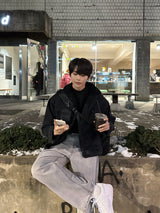 LMN オーバーサイズフィットウールデニムジャケット / LMN Oversized Fit Wool Denim Jacket (2 colors)