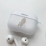 Cat drawing Color Siamese AirPods Case_Matt