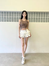 カンカンコットンミニスカートパンツ / 925. Cancan cotton mini sk-pt (3color)