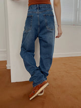 アンバランスラップデニムパンツ / Unbalance Wrap Denim Pants (3color)