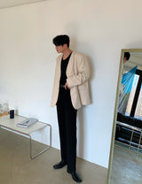 Tuck Collarless Jacket (6691392684150)