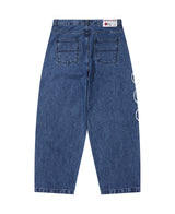 939 APPLIQUE DENIM PANTS (BLUE)