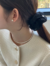 [92.5silver] swirl pearl necklace_3mm