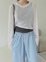 ビーチクロップTシャツ/Beach Crop T-shirt (2color)