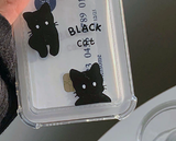 ブラックキャットカードストレージバンパーフォンケース