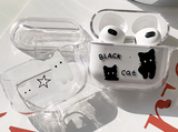 ブラックキャットAirPodsケース / Black Cat AirPod Case