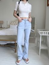 ロングブーツカットデニムパンツ / no.2301 Long Bootcut Light Blue Pants