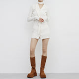 Sophie Velvet Square Long Boots