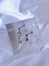 heart key piercing