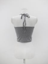 クロップドホルターネックスリーブレス / Cropped halterneck sleeveless (3color)