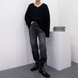 SKハッチVネックニット/SK Hacchi V-neck Knitwear (5 colors)