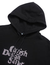 ホットフィックスセラーロゴフーディー / W HOTFIX SELLER LOGO HOODIE BLACK(CV2CFFM409A)
