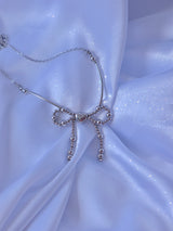 Ribbon Heart Beam Necklace