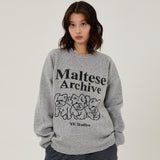 Maltese archive line graphics knit