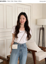 シルケットスクエア半袖Tシャツ (6color)