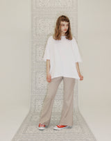 YELLOW TAP OVERSIZED T-SHIRT WHITE (6691421290614)