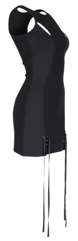 リンクドアイレットドレス / [Seow] Linked eyelet dress, black