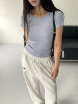ズティベーシックユニック半袖Tシャツ/ Ziti Basic U-neck Short Sleeve T-shirt