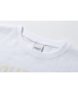ゴールデンエンブレムクロップTシャツ/Golden Emblem Crop Tee (White)