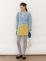 COLOR MINI SKIRT YELLOW