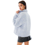 フラワーキルティングジャンパー / Flower Quilting Jumper [Blue]