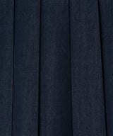PLEATED MIDI SKIRT_Navy