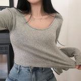 [BELLIDE MADE] スウィングリブクロップド長袖Tシャツ