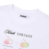 チェリーブラー半袖Tシャツ／CHERRY BLUR SHORT SLEEVE T-SHIRT [WHITE]