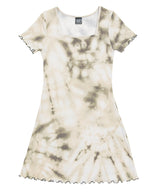 SQUARE NECK TIE DYE SLIM DRESS (6584942559350)