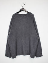 アルパカウールボクシーカーディガン / Alpaca wool boxy cardigan (4color)