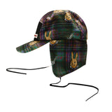 パットイヤーフラップハット / BSR2223FWCP014 BR PAT EARFLAP HAT GREEN CHECK