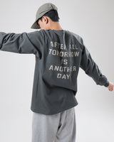 バックレタリングオーバ－Tシャツ