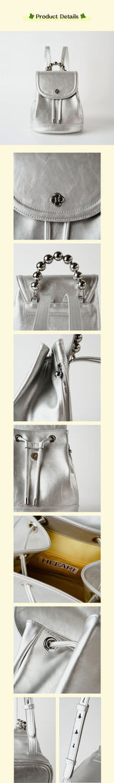 Ari Beads Backpack_Silver
