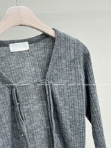 Corset V-neck T-shirt & Cardigan