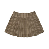 CHERRY PLEATS MINI SKIRT[CHECK]