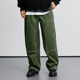 ヒロイダブルニーワイドパンツ / HIROI DOUBLE KNEE WIDE PANTS KHAKI