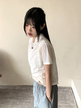 ヒューピンゴプコアナイロンストリング半袖フードTシャツ / Hupin Gopcore Nylon String Short Sleeve Hooded T-shirt
