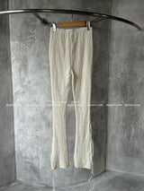 Ribbon open bootcut leggings pants