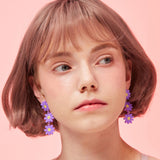 Triple Daisy - purple (6599694450806)