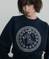 HCH Laurel Crop Sweatshirt_Navy
