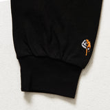 オーバーフィットレタリングロングスリーブT/OVERFIT LETTERING LONG-SLEEVED T-BLACK