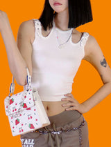 ベルトポイントスリーブレストップ / belt point sleeveless (2 color)